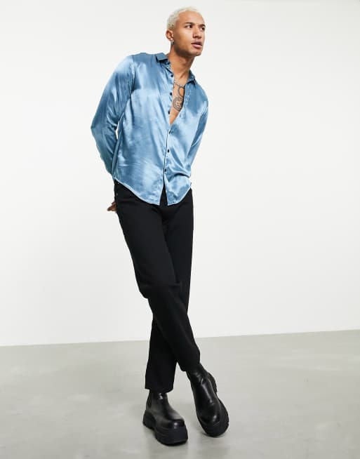 asos mens silk shirt