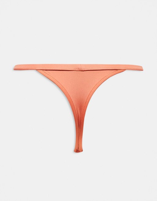 ASOS DESIGN high side briefs in red, 3 of 4