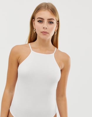 square neck sleeveless bodysuit