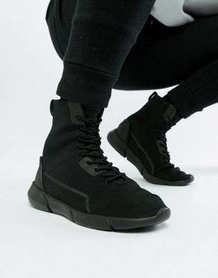 ASOS DESIGN high top sneakers in black 