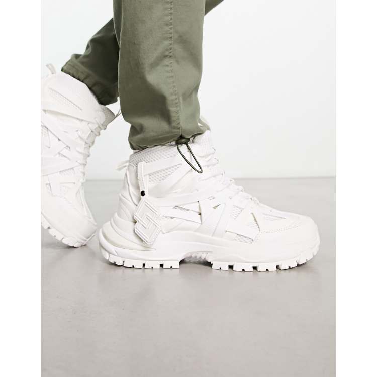 White on sale ankle trainers