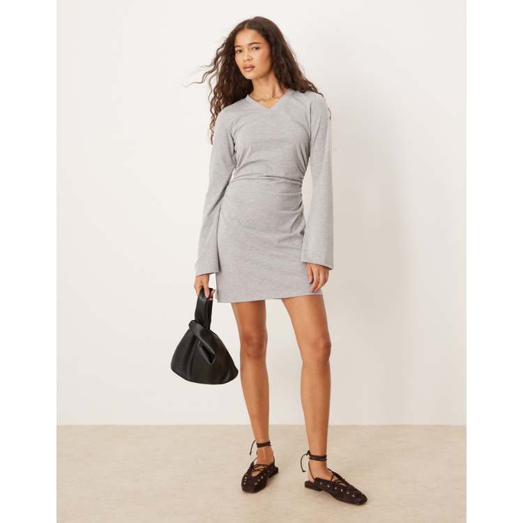 side flare dress JJ JIGOTT]Side Tab Square Neck Flare Dress (GR6P0OP641)