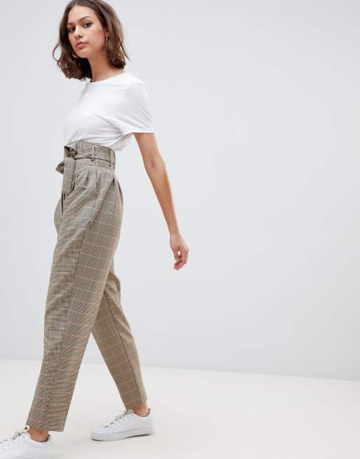 ASOS DESIGN high waist balloon tapered pants, ASOS