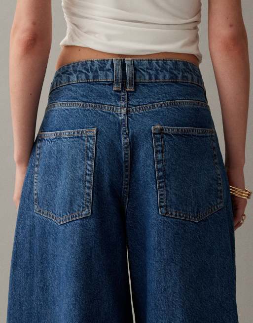 ASOS DESIGN high waist barrel jeans in clean mid blue, 4 of 7