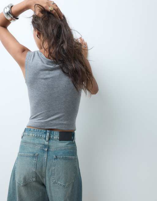 ASOS DESIGN High-Waist-Barrel-Leg-Jeans in Vintage-Waschung, 3 von 5