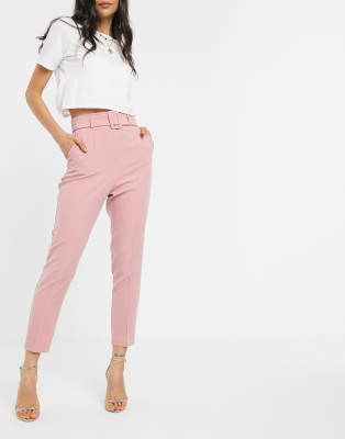 blush cigarette trousers