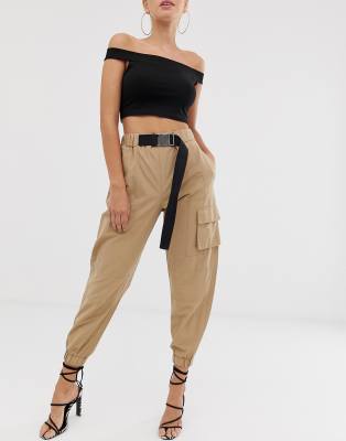 high waisted combat trousers