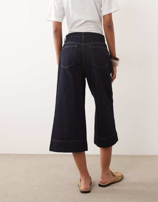 ASOS DESIGN high waist culotte with front pockets, 3 of 5