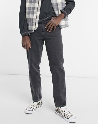 stradivarius black mom jeans
