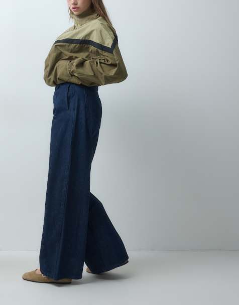 ASOS DESIGN High-Waist-Jeans mit weitem Bein in Rinse, Kombiteil - view 1