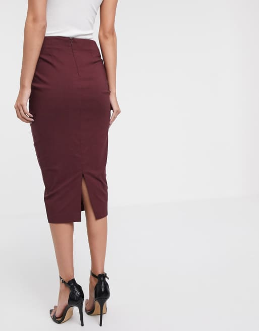 Long pencil outlet skirt asos