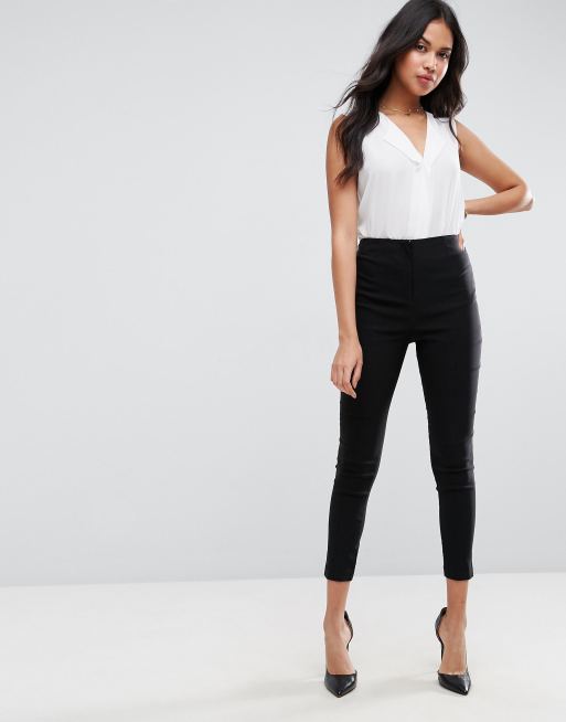 High waisted tight black hot sale pants