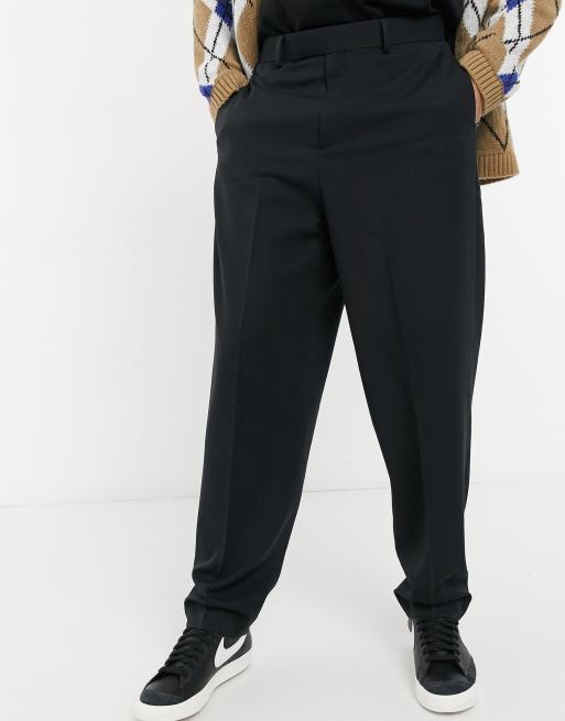 High waisted smart outlet black trousers