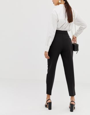 high waisted tapered pants