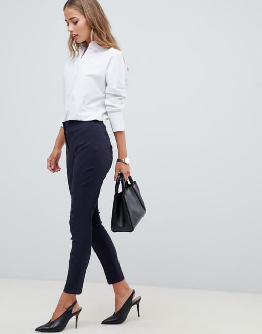 Asos design high waist cheap trousers in skinny fit