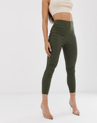asos design high waist trousers in skinny fit