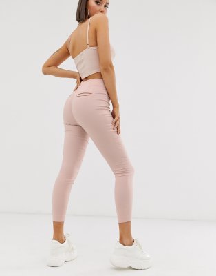 asos design high waist trousers in skinny fit