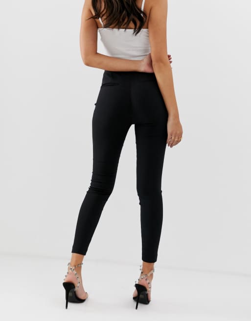 Asos design high waist store trousers in skinny fit