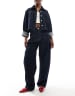 ASOS DESIGN button through blouson sleeve broderie top