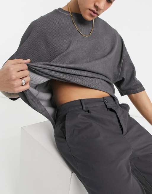 Charcoal cigarette trousers discount