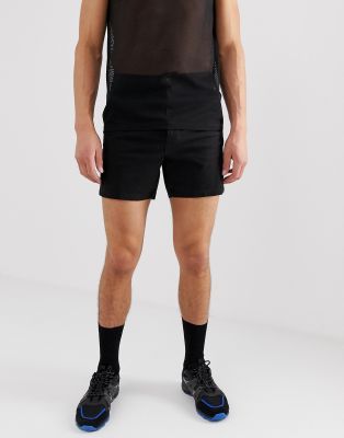 high waist chino shorts