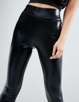 Asos Curve Leggings In Wet Look, $26, Asos