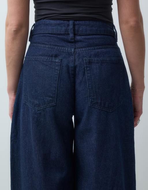 ASOS DESIGN high waisted wide leg jean in rinse set, 5 of 5