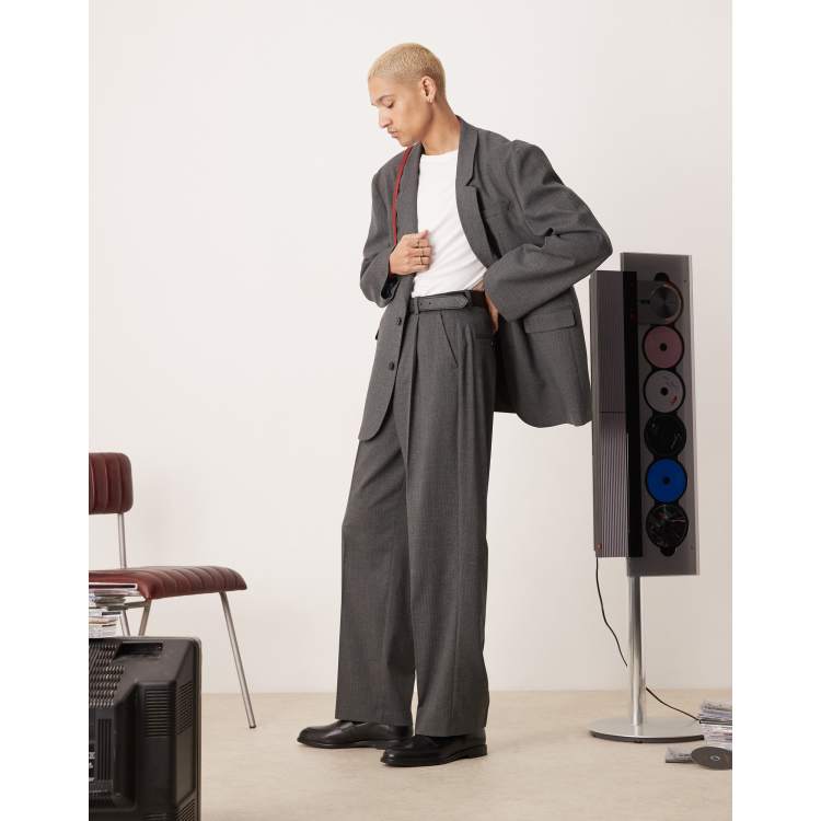 Herringbone Wide Pants