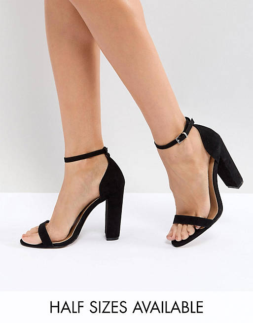 ASOS DESIGN Highball barely there Block Heeled sandals