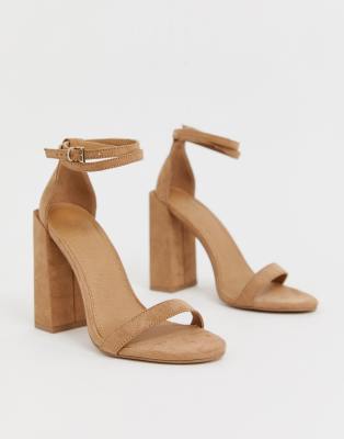 barely there block heels