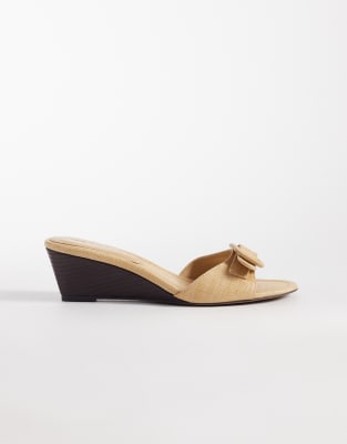Highway - Sandales compensées en tissu naturel avec boucle-Neutre 38
