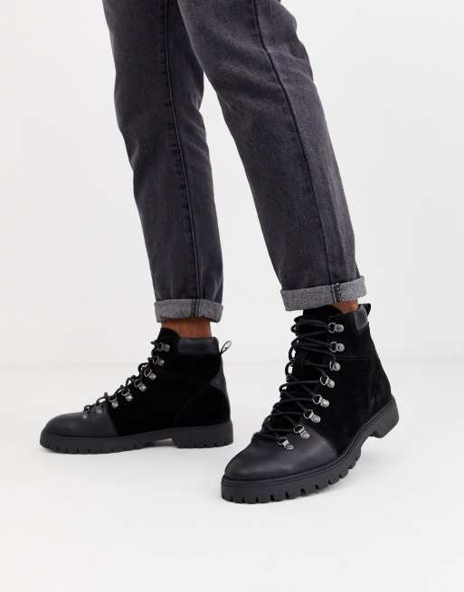 Asos mens hot sale leather boots