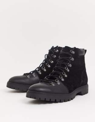 black leather ugg boots womens