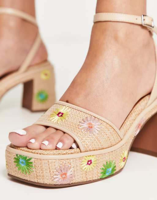 Asos store floral sandals