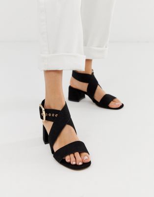 asos block heel sandals