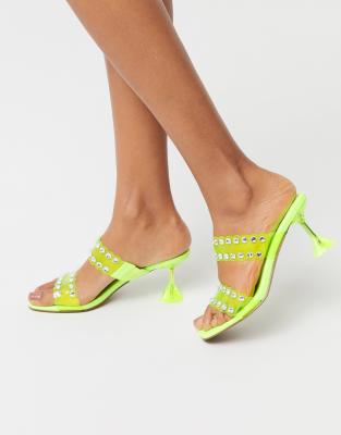 lime mule heels