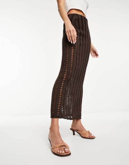 ASOS DESIGN - Hither - Sabot con tacco medio beige con dettaglio intrecciato , 2 di 4