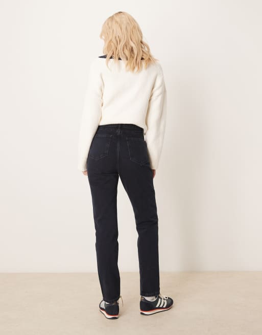 ASOS DESIGN - Højtaljede jeans i slim fit med syningsdetalje, 3 af 5