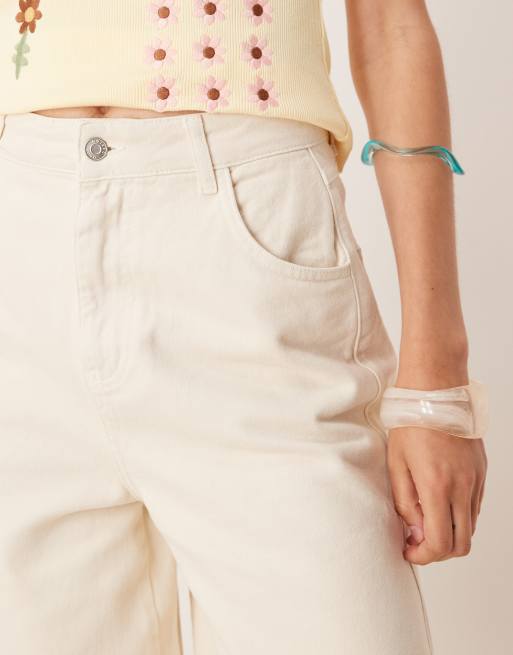 ASOS DESIGN - Højtaljede longline-jorts i denim, 5 af 5