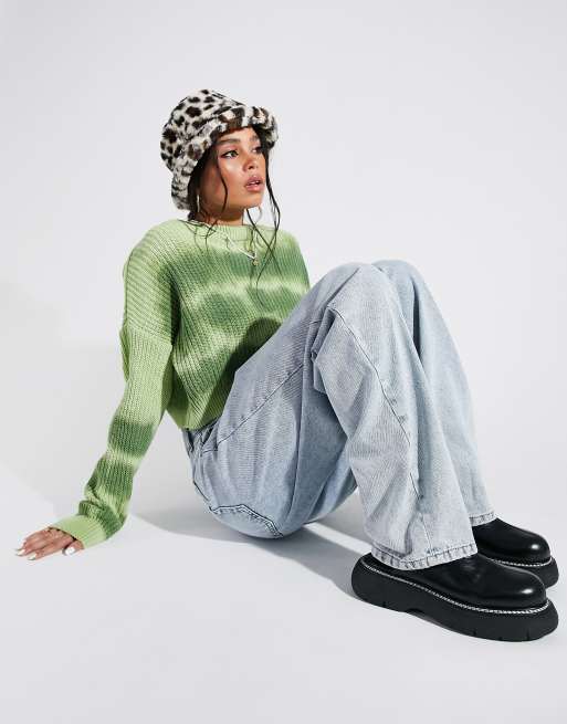 ASOS DESIGN - Højtaljede løstsiddende mom-jeans i lys vask, 3 af 4