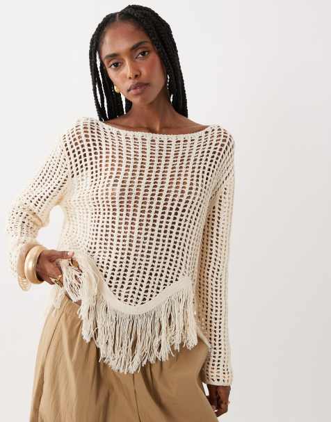 ASOS DESIGN - Hæklet boho-trøje - view 1