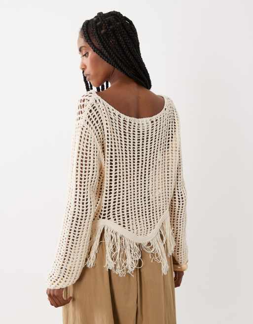 ASOS DESIGN - Hæklet boho-trøje, 4 af 4