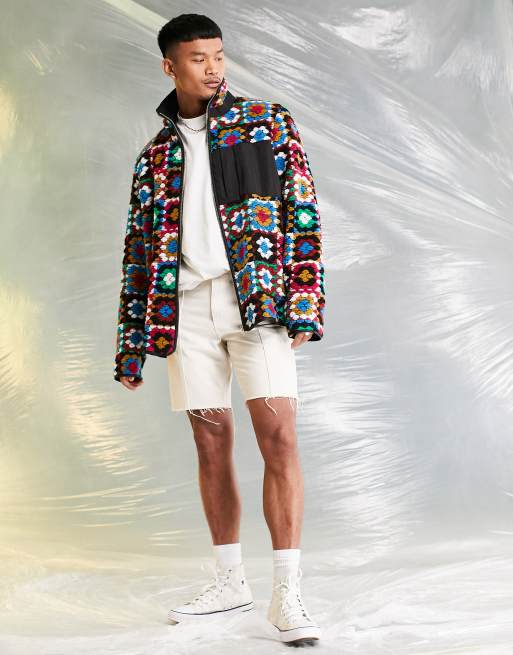 ASOS DESIGN - Hæklet skjortejakke