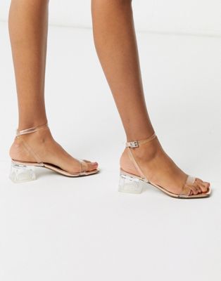 asos clear sandals