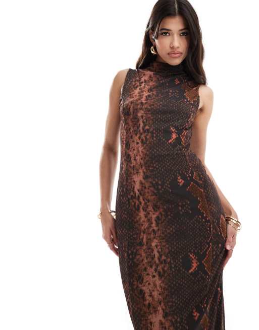 Schlangenmuster kleid asos sales