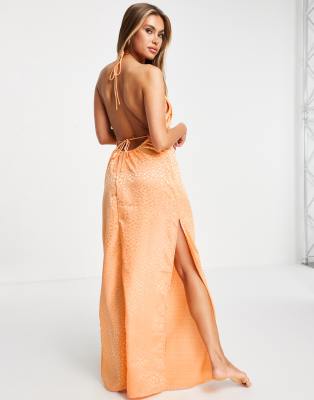 kleid orange asos