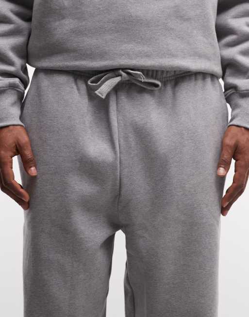 ASOS DESIGN – Hochwertige Oversize-Jogginghose aus schwerem Stoff in meliertem Grau, 400 g/m²  , 4 von 5