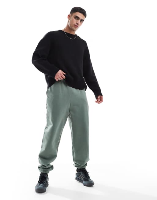 ASOS DESIGN – Hochwertige Oversize-Jogginghose aus schwerem Stoff in Mittelgrün, 400 g/m², 2 von 5