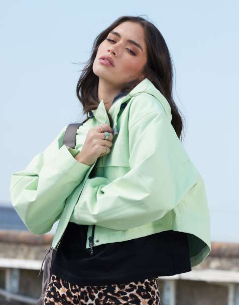 ASOS DESIGN – Hochwertige, wasserfeste Jacke in Grün - view 1