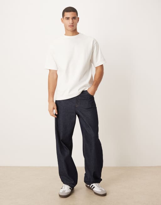 ASOS DESIGN – Hochwertiges Relaxed-Fit-T-Shirt aus Interlock-Jersey in Weiß, 2 von 5